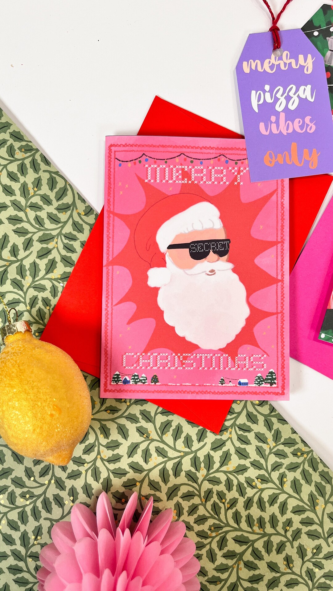 Secret Santa Greeting Card Etsy secret-santa-greeting-card-etsy