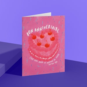 carte d'anniversaire mentir sur son âge