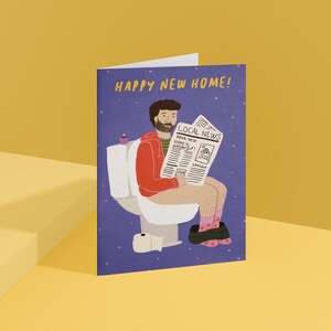 Feliz tarjeta de casa nueva, apartamento nuevo, regalo de inauguración de la casa