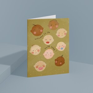 Carte illustré pour la naissance