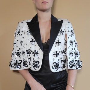Ralph Lauren Silk Floral Bolero Cape