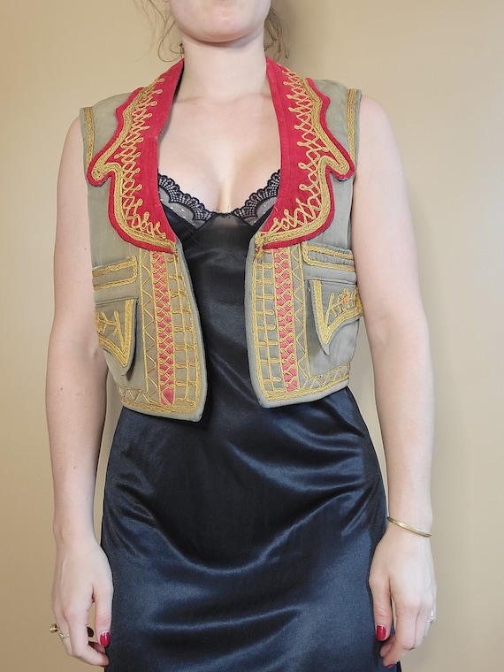 Vintage Traditional Greek Ceremonial Vest