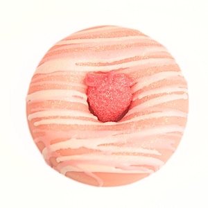 Strawberry Donut Soap: Vegan Glitter Dessert Soap Party Favor