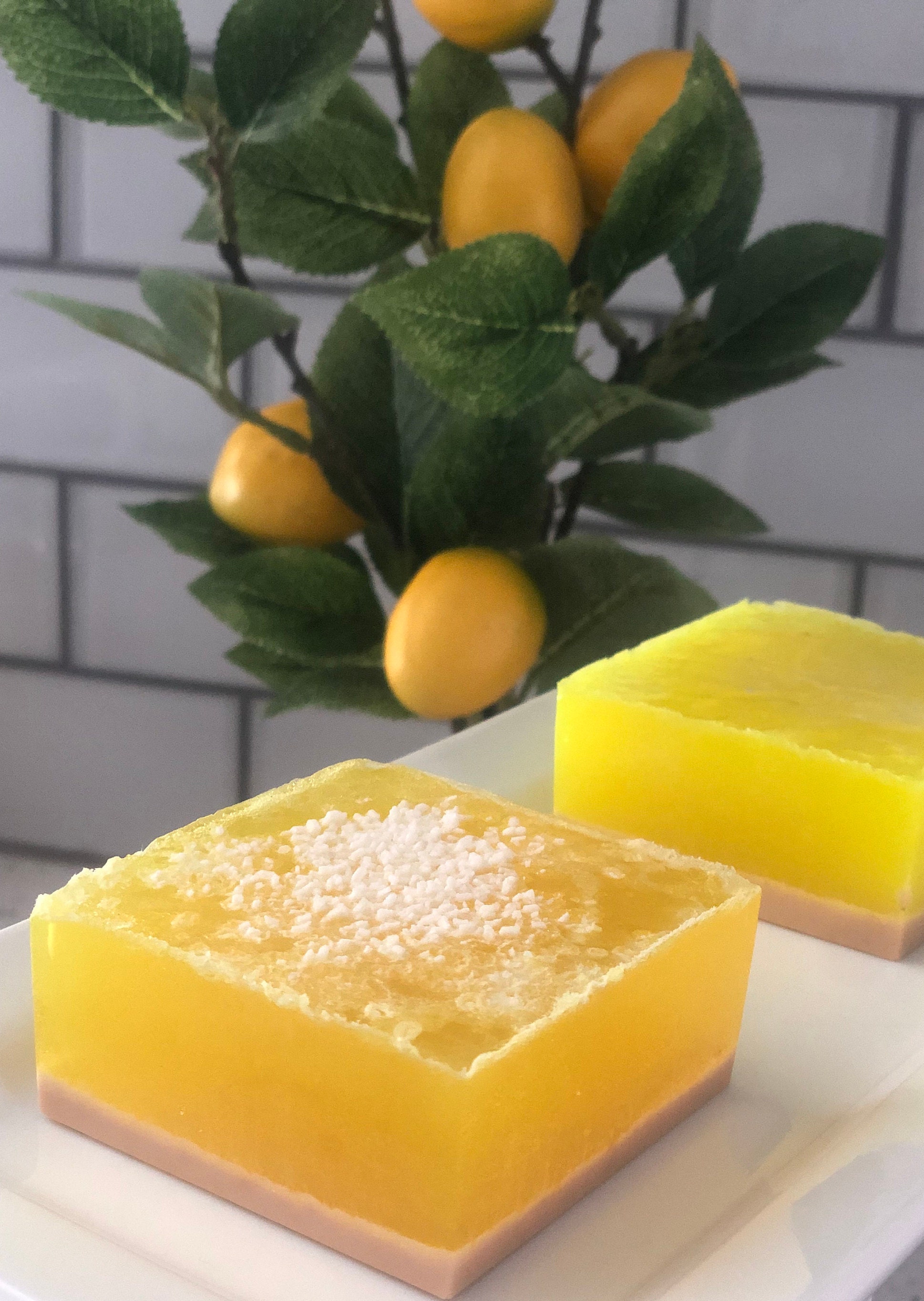 Lemon Bar Soap/ Lemon Soap/ lemon soap/ foodie soap/ soap Etsy