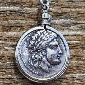 Ancient Greek Epidaurus Coin Pendant Silver