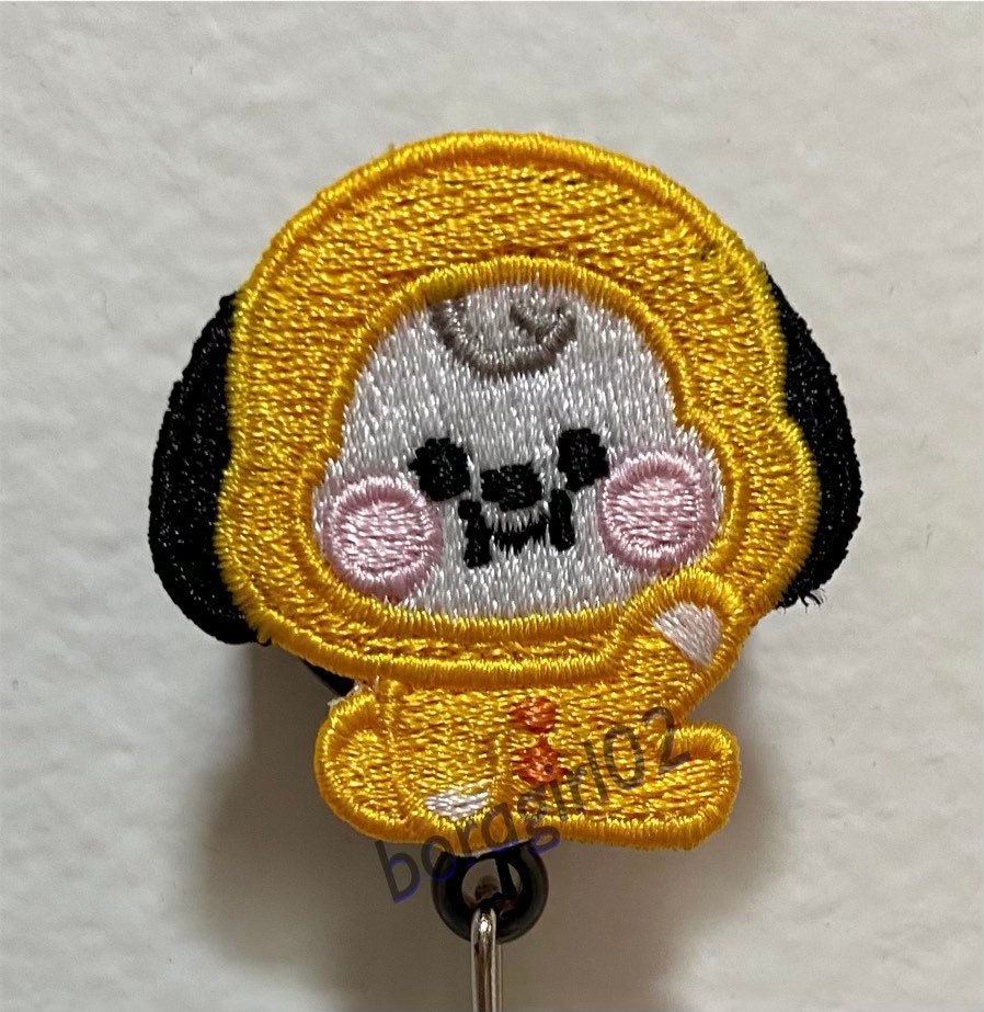 BT21 Chimmy BTS Retractable ID Badge Reel Holder Etsy