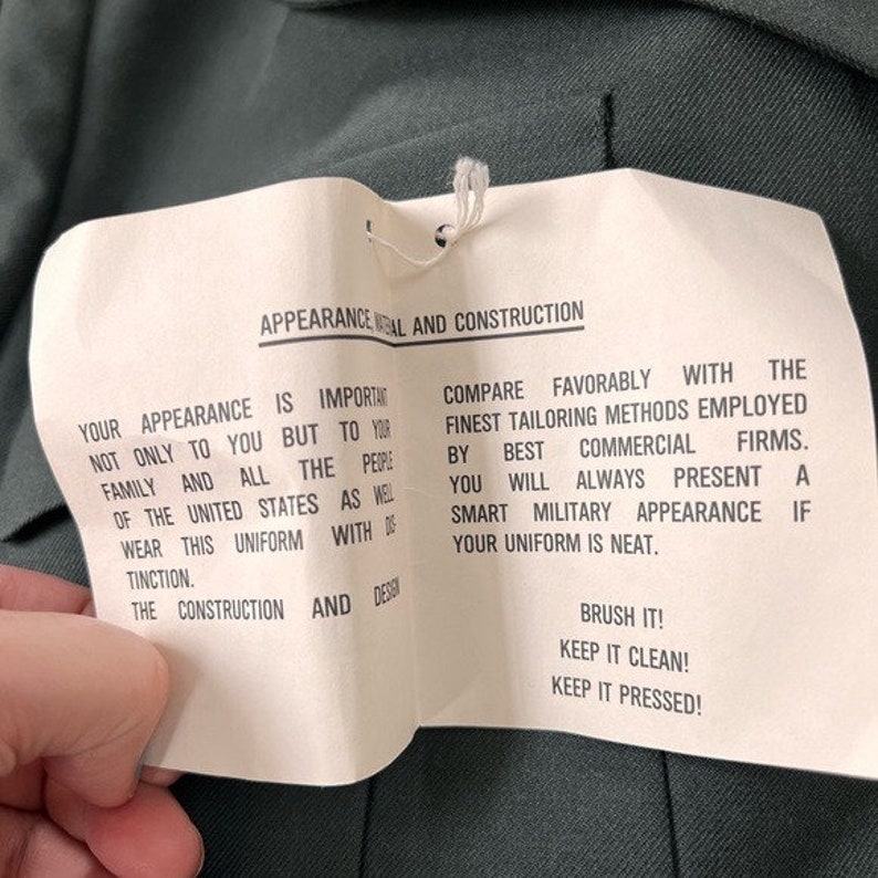 Vintage Army Uniform Jacket Mens Size 42R Etsy