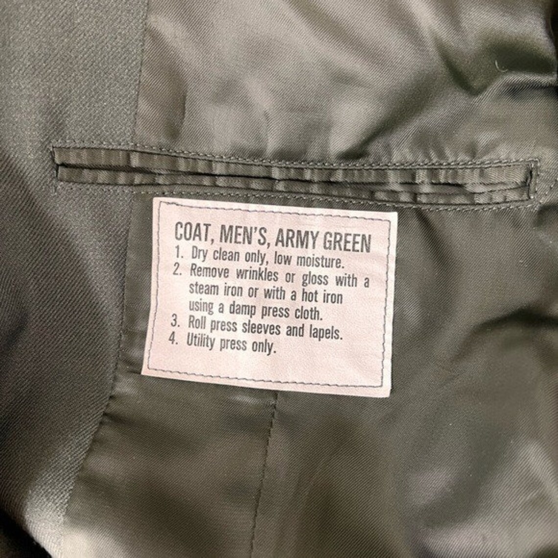 Vintage Army Uniform Jacket Mens Size 42R Etsy