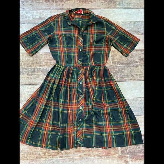 Countrywise macshore classics plaid vintage dress