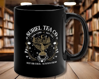 Suriel Tea Co Coffee Cup, ACOTAR, A Court of Thorns and Roses, Gift