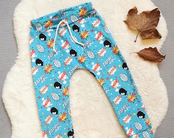 Fun Boys Joggers | Unisex Harem Joggers | Kids Harem Joggers | Babies Trousers | Boys Harem Pants | Turquoise Harem Jogger | Colourful Pants