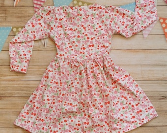 Strawberries & Cream Dress | Girls Fragranced Dress | Girls Scented Dress | Adorable Girls Dress | Babies Dress | Toddlers Dress