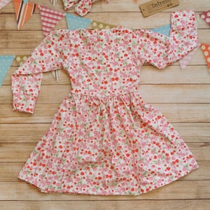 Strawberries & Cream Dress | Girls Fragranced Dress | Girls Scented Dress | Adorable Girls Dress | Babies Dress | Toddlers Dress