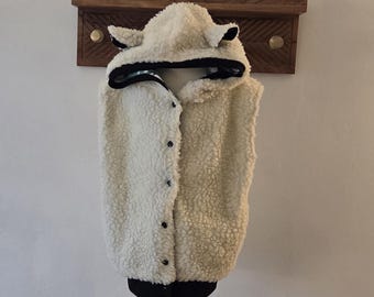 Sudadera con capucha de oveja para niños - Oveja verde de dibujos animados