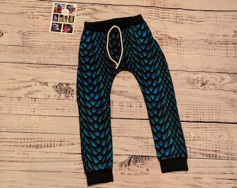 Dragon Scales Joggers | Dragon Harem Joggers | Kids Harem Pants | Dragon Scales Pants | Soft Pants | Unisex Joggers | Fun Dragon Bottoms