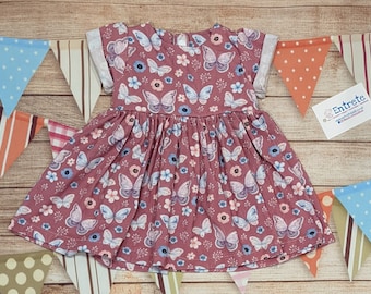 Girls' Organic Cotton Butterfly Dress | Toddler, Baby, Kids