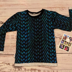 Lustiges Drachen Top | Drachenschuppen Tee | Kinder Drachen T-Shirt | Drachenschuppen T-Shirt | Kinder Leichter Pullover | Lustiges Baby Top | Baby Drachen Top