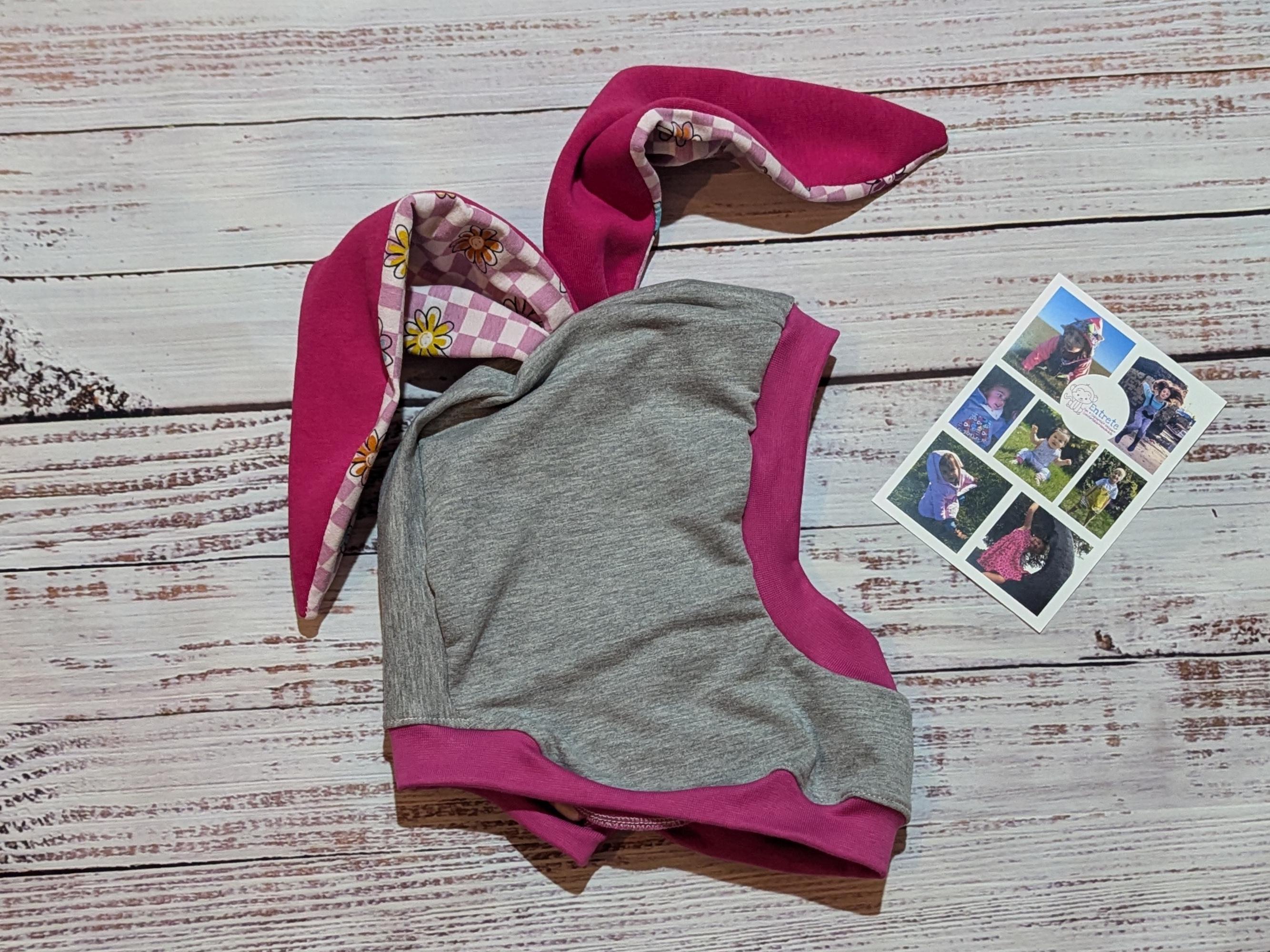 Pink Rabbit Hood Cute Cat Hood | Fun Fox Hat | Pink Bunny Hood | Grey Rabbit Balaclava ...