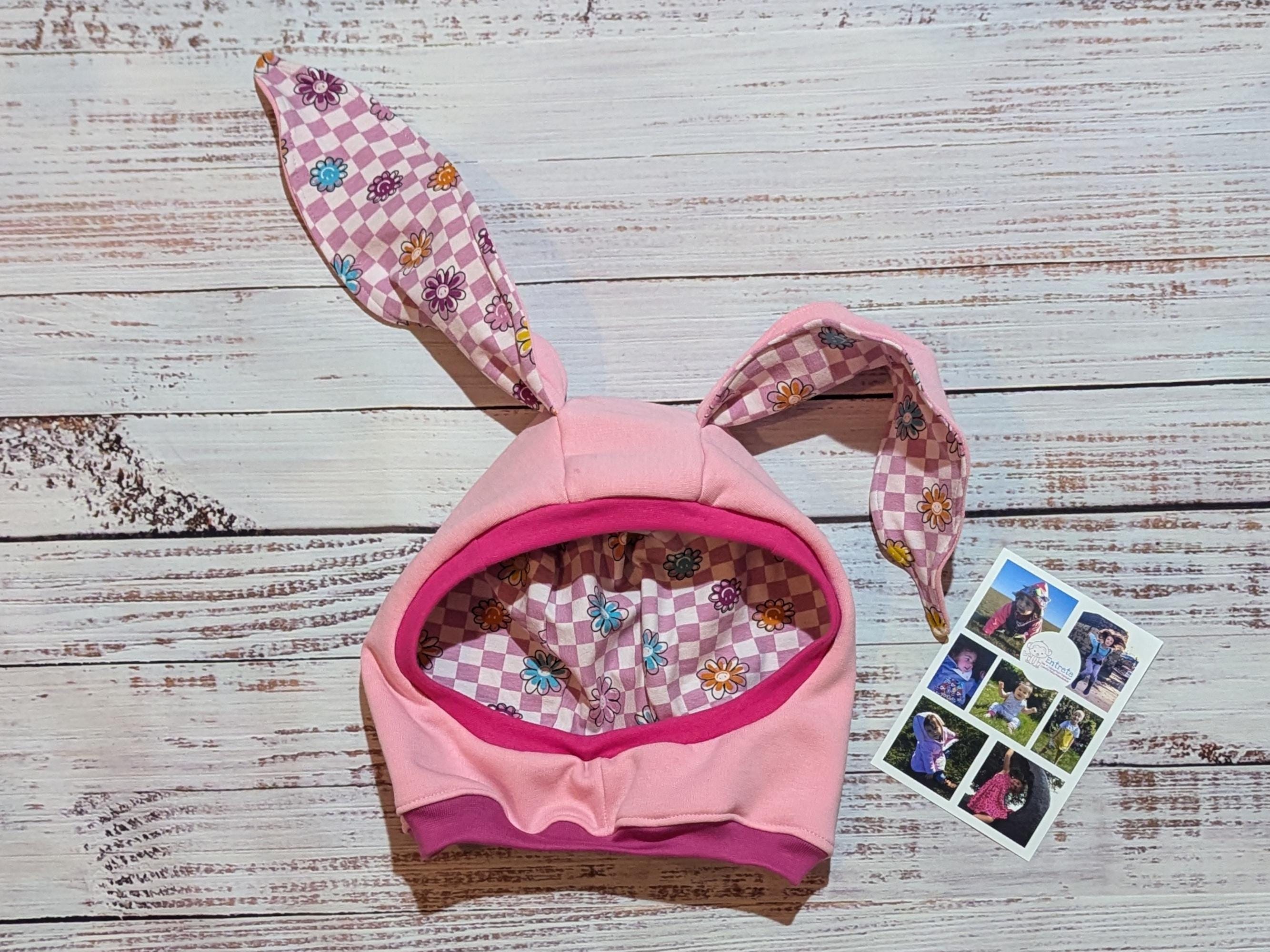 Pink Rabbit Hood Cute Cat Hood | Fun Fox Hat | Pink Bunny Hood | Grey Rabbit Balaclava ...