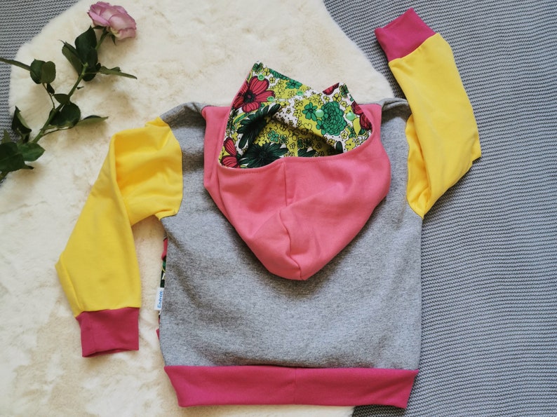 Baby Hoodie Flower Power Hoodie Kids Hoodie Mountain Pass Hoodie Colourful Kids Clothes Warm Heart Hoodie