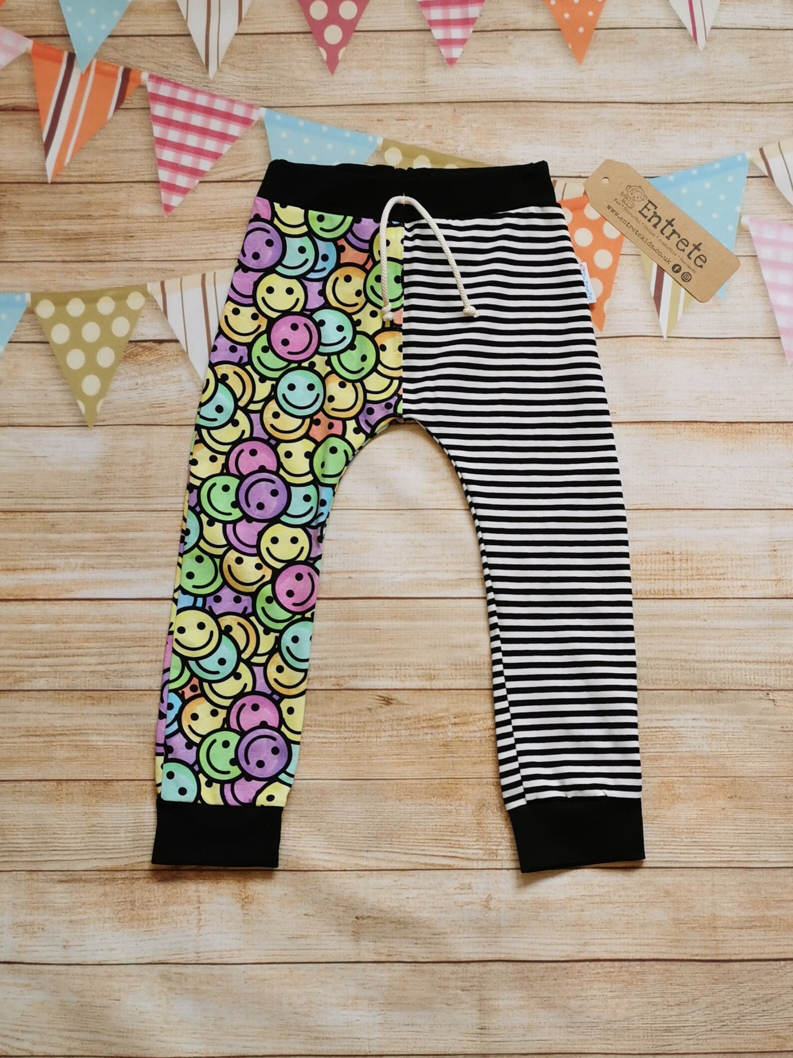 smiley face joggers