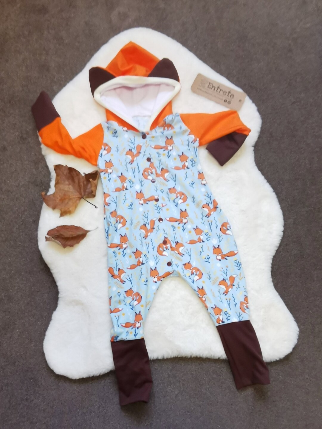 Fox & Fern Footed Romper Baby Bundle