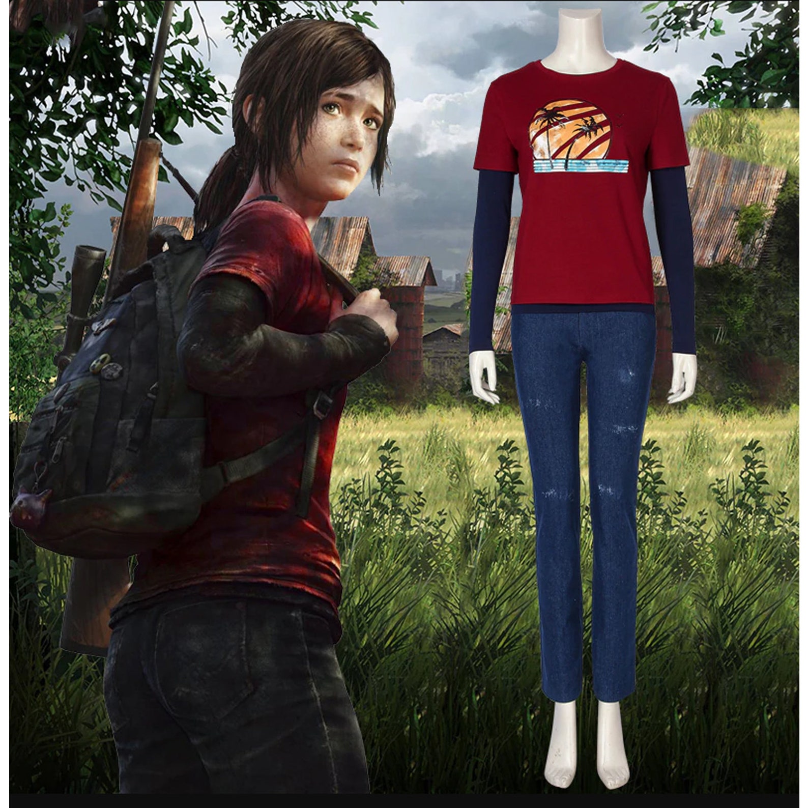 The Last Of Us 2 Ellie Cosplay Unisex T Shirt Size S To 5xl Etsy 