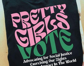 Pretty girls vote Svg/png