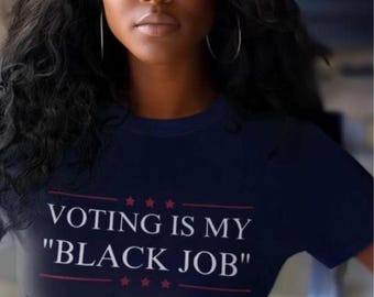Voting is my black job Svg and png