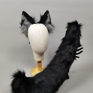 Galaxy Wolf Ears And Tail Wolf Ears And Tail Etsy wolf ears and tail etsy
