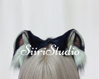 Black bear ears headband|Anime,Cartoon ears headband|Halloween cosplay ears headband