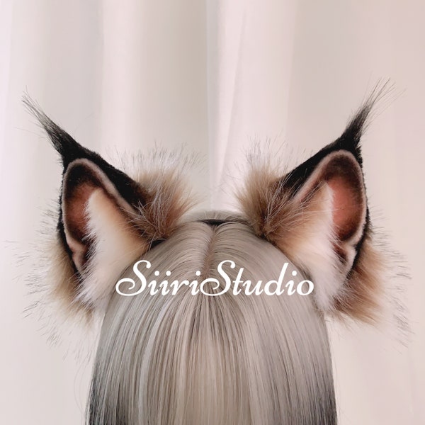 Realistic cat ears headband|Cat furry ears headband|Cat cosplay costume|Kitten ears headband|Luxury cat ears headband|Halloween cosplay