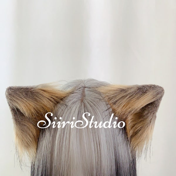 Animal ears,Fox ears hair clip,Wolf ears hair clip,Realistic fox white ears,Wolf fursuit,Realistic ears,Fox ears,Costom wolf ears