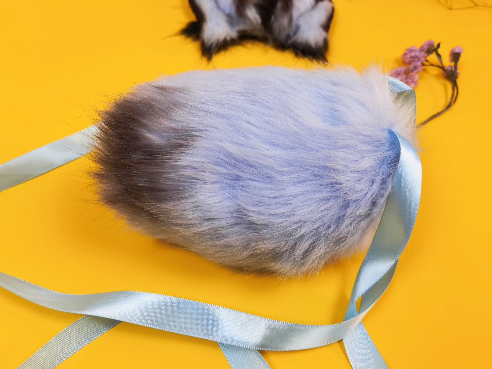 4.7 Cute Blue Black Bunny Ears and Tail Setrabbit Ear Etsy