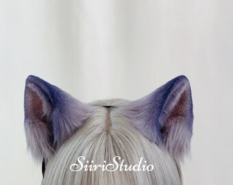 Cat ears gray cosplay|Cat ears headband/hair clips cosplay adult&kids|Realistic cat plush ears yellow|Kitten ears cosplay|Halloween cosplay