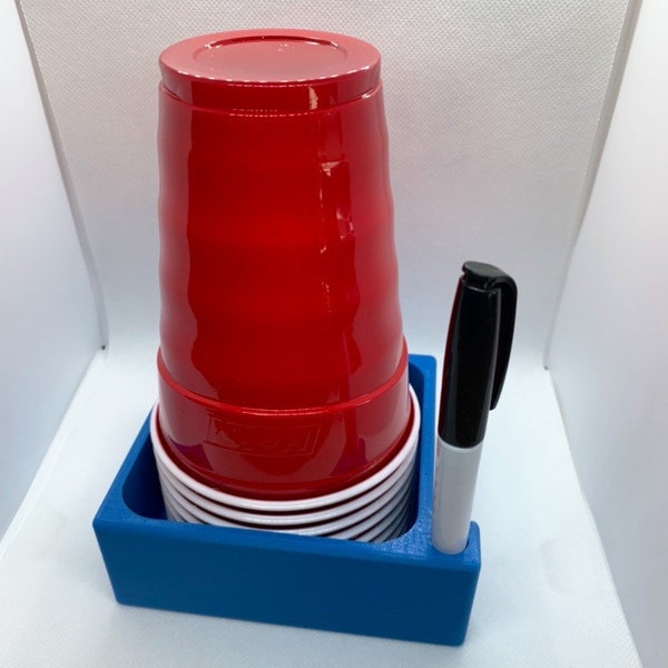 Solo Cup Stand with Sharpie Holder. 3D Printed!