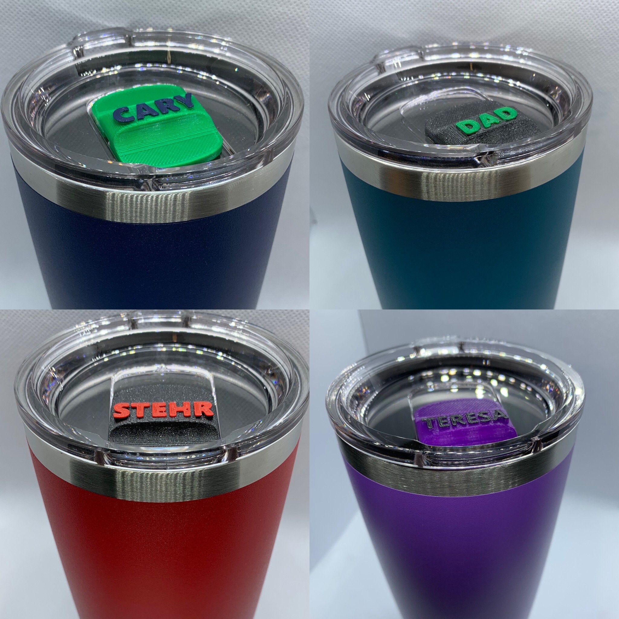 Tumbler with 3D printed Customer Slider Etsy