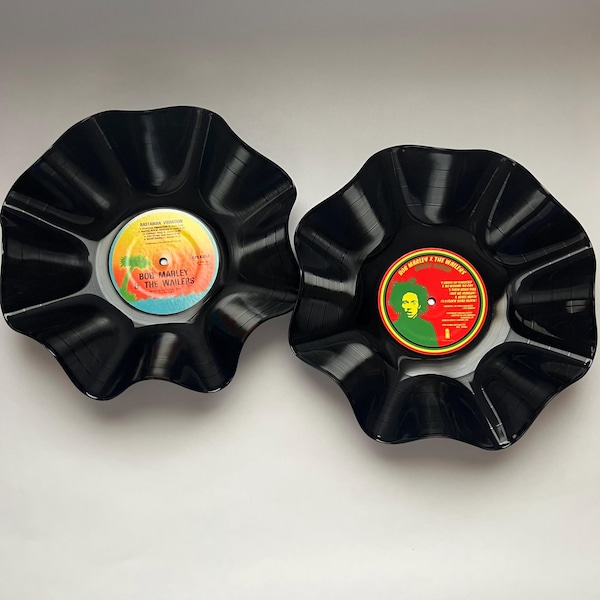 Record Bowls - Bob Marley & The Wailers - Retro Music Collectibles, Vinyl Records