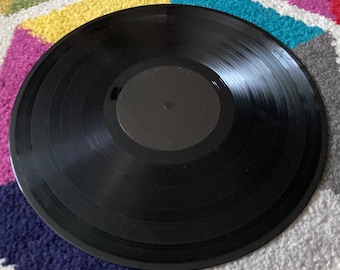 Vinyl Records with Black Semi-Gloss Labels for Arts & Crafts, Wall Decor, Crafting, Wedding Guest Book - 12 inch records