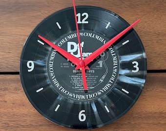 Platenklok: 7" gemarmerd vinyl gelicentieerd om muziek op te nemen Art Decor