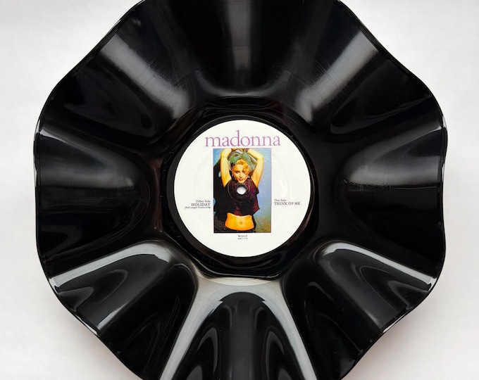 Record Bowl - Madonna - Upcycled 12” Vinyl Record