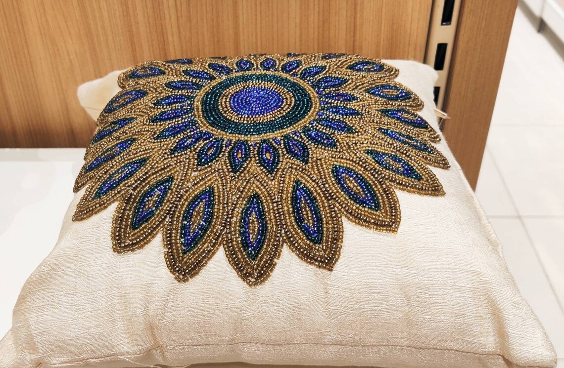 Beaded pillow cover cousin cover Etsy