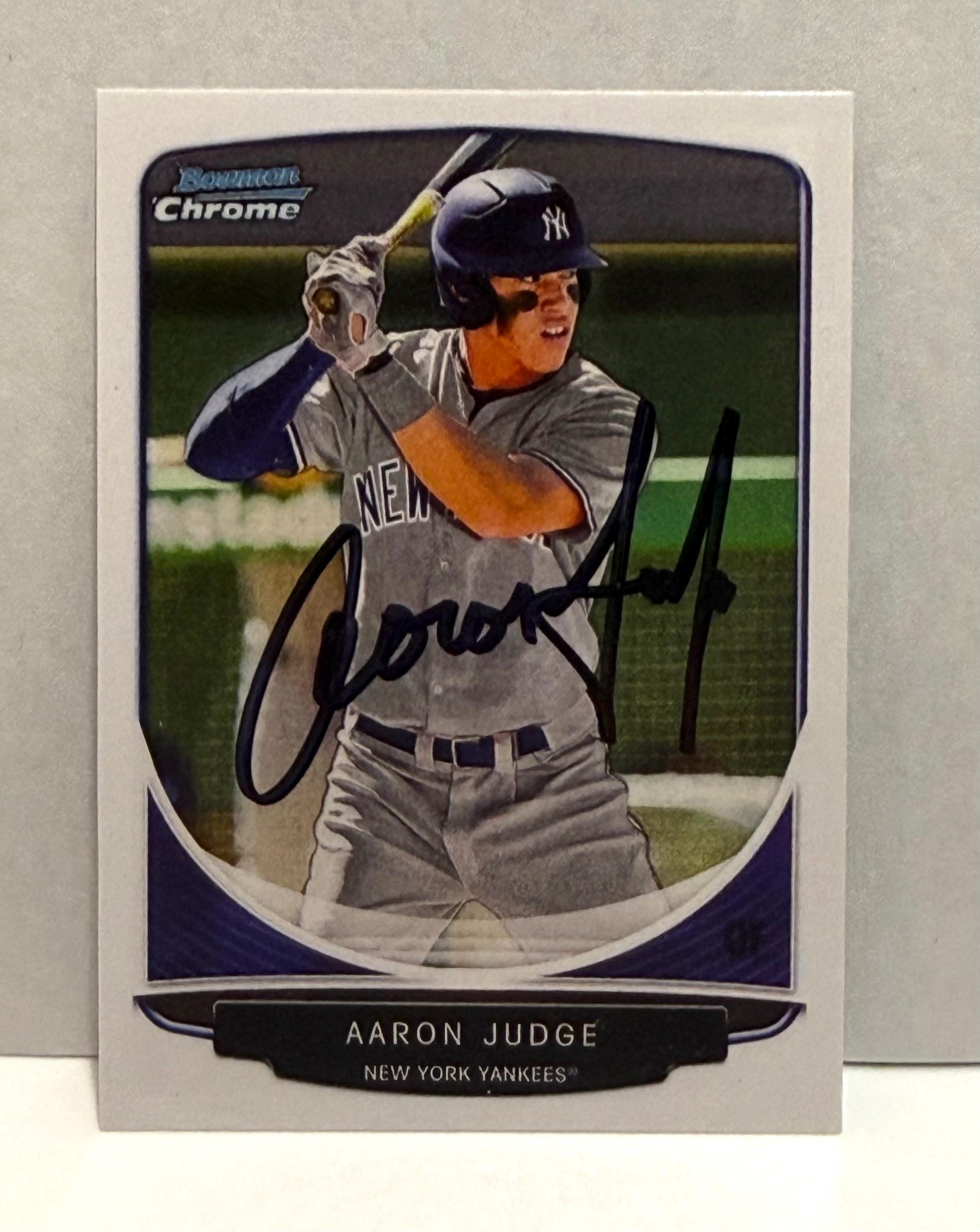 Aaron judge signed card - Etsy 日本