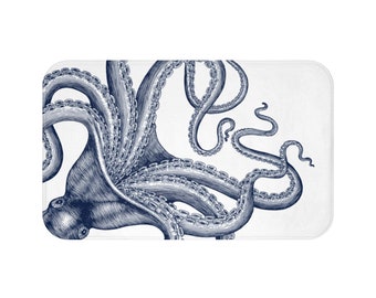 Nautical Bath Mat Etsy