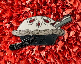 Bloody Meat Pie Enamel Pin