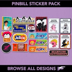 PINBILL Sticker Pack (Wähle drei Designs)