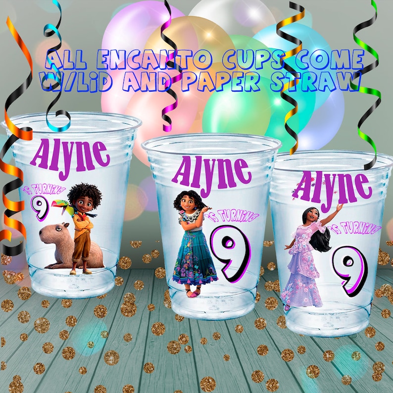Encanto birthday Cups/Encanto Favor Cups/Encanto party favors image 1