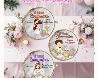 Primera Communion Niña, 5 pack Torillero o Calentador de Tortilla Personalizado