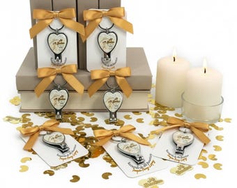 Set of 12 Personalized Baptism Favors, Keychain Bottle Opener, Bautizo Recuerdos