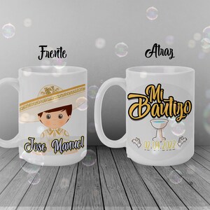 Mi Bautizo/ Taza de café 12 pz/ Mi bautizo recuerdos/ regalo/ mi bautizo favor 12 pz